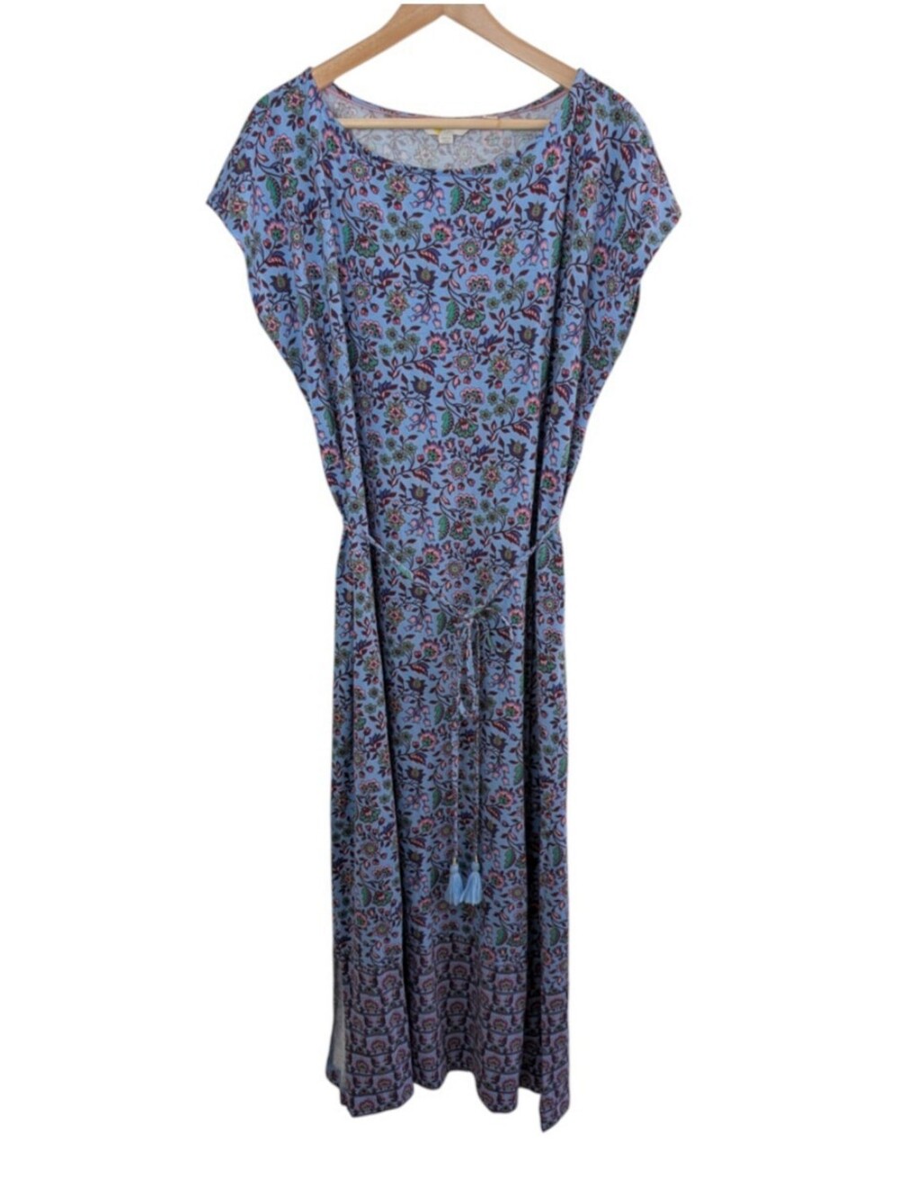Boden Blue Floral Print Maxi Dress 16/18